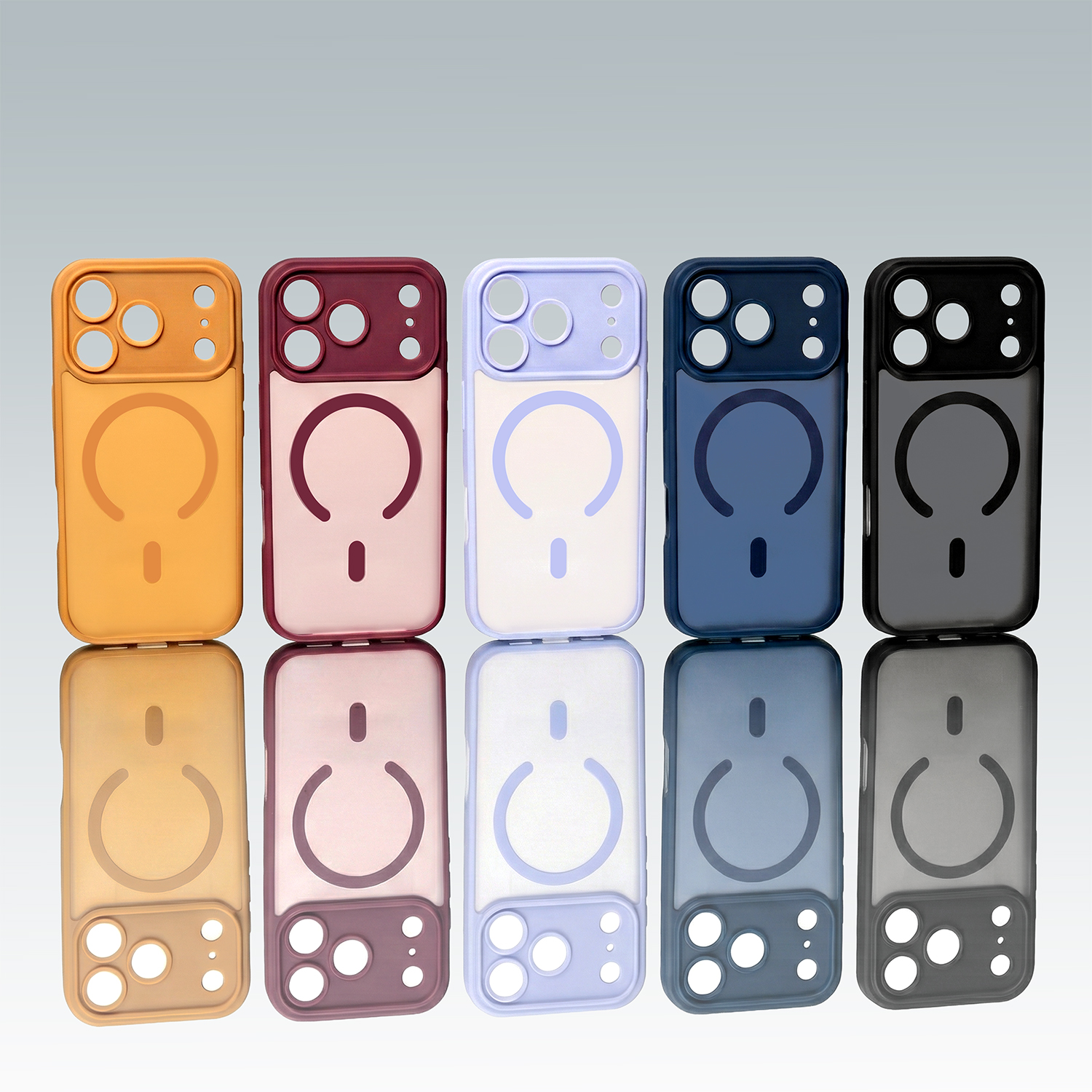 Mag Matt case for iPhone 15 Pro 6,1" brown camera protection